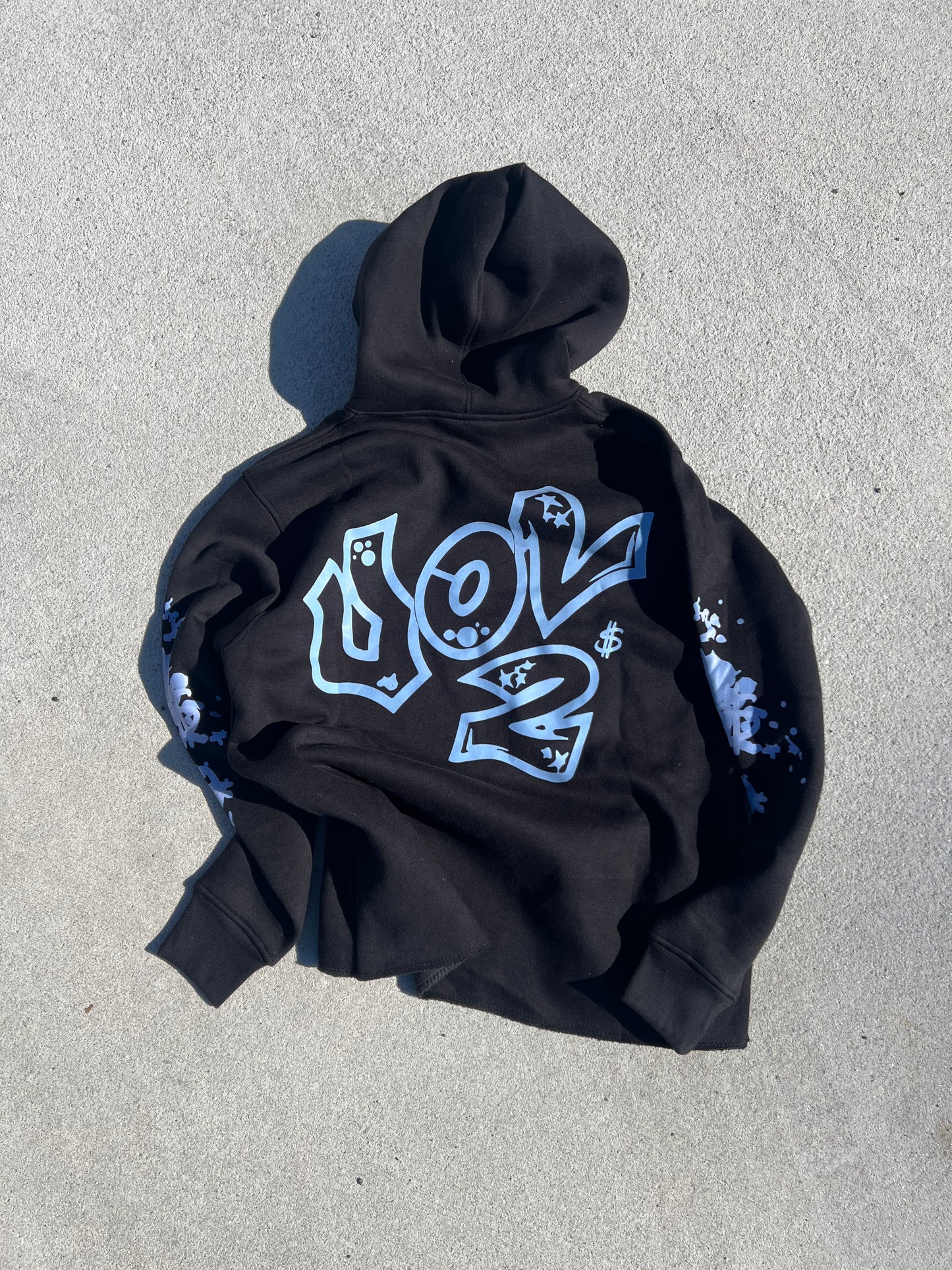 Vol 2 CROPPED HOODIE BABY BLUE