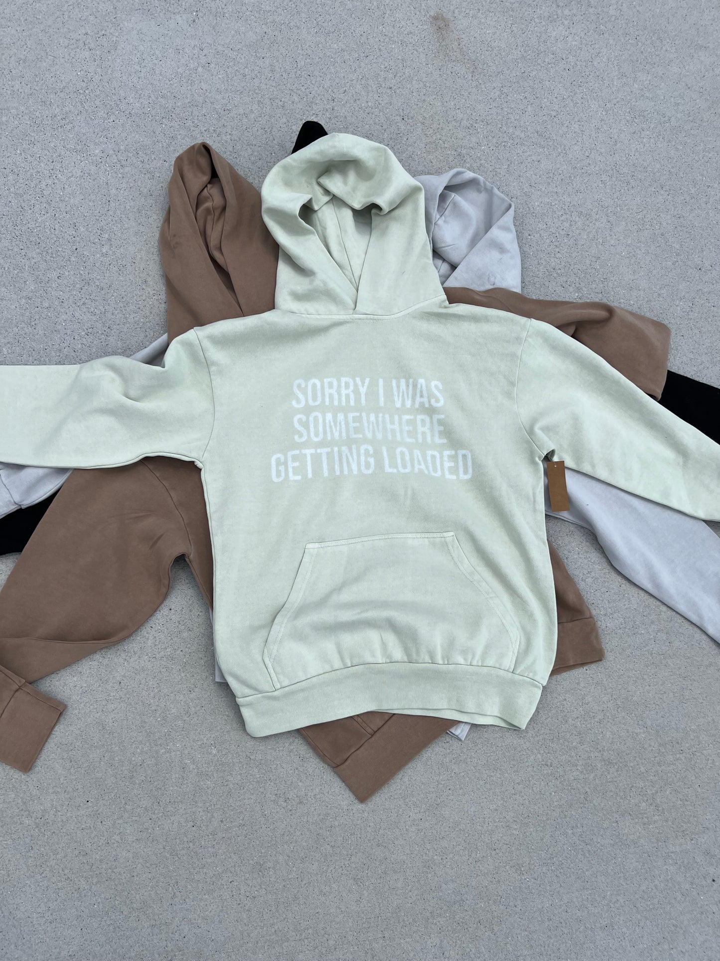 SORRY HOODIE PISTACHIO