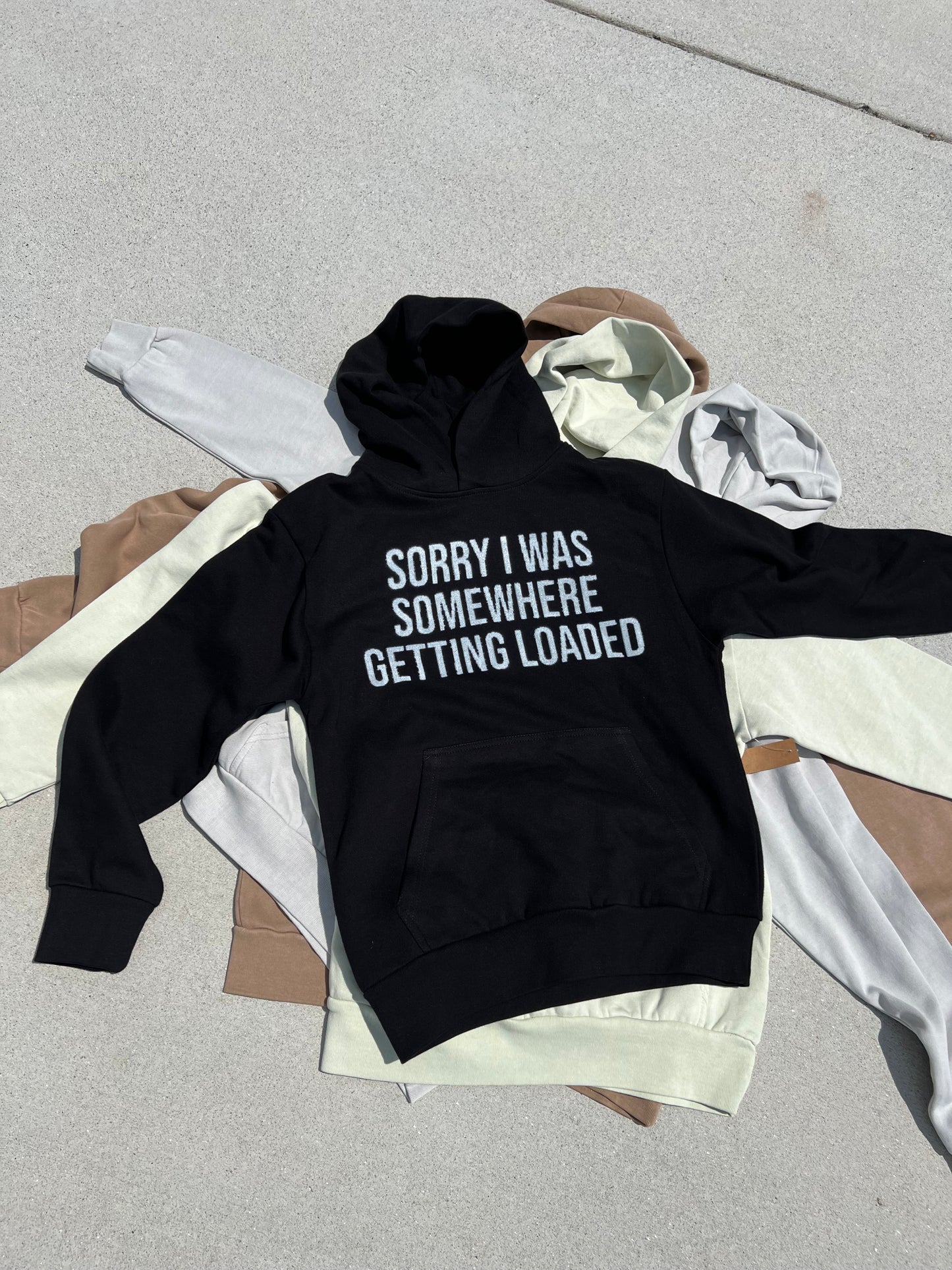 SORRY HOODIE BLACK