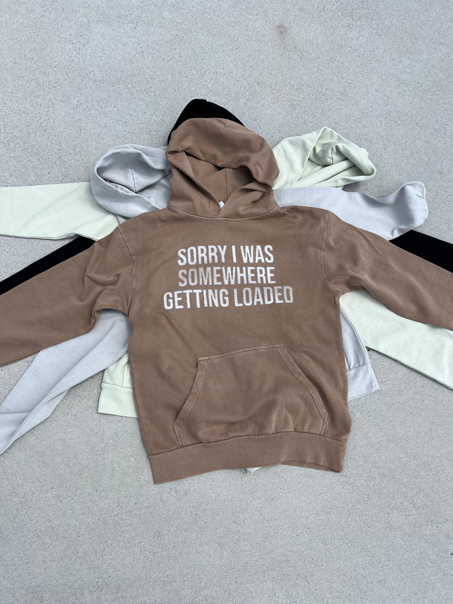 SORRY HOODIE SADDLE