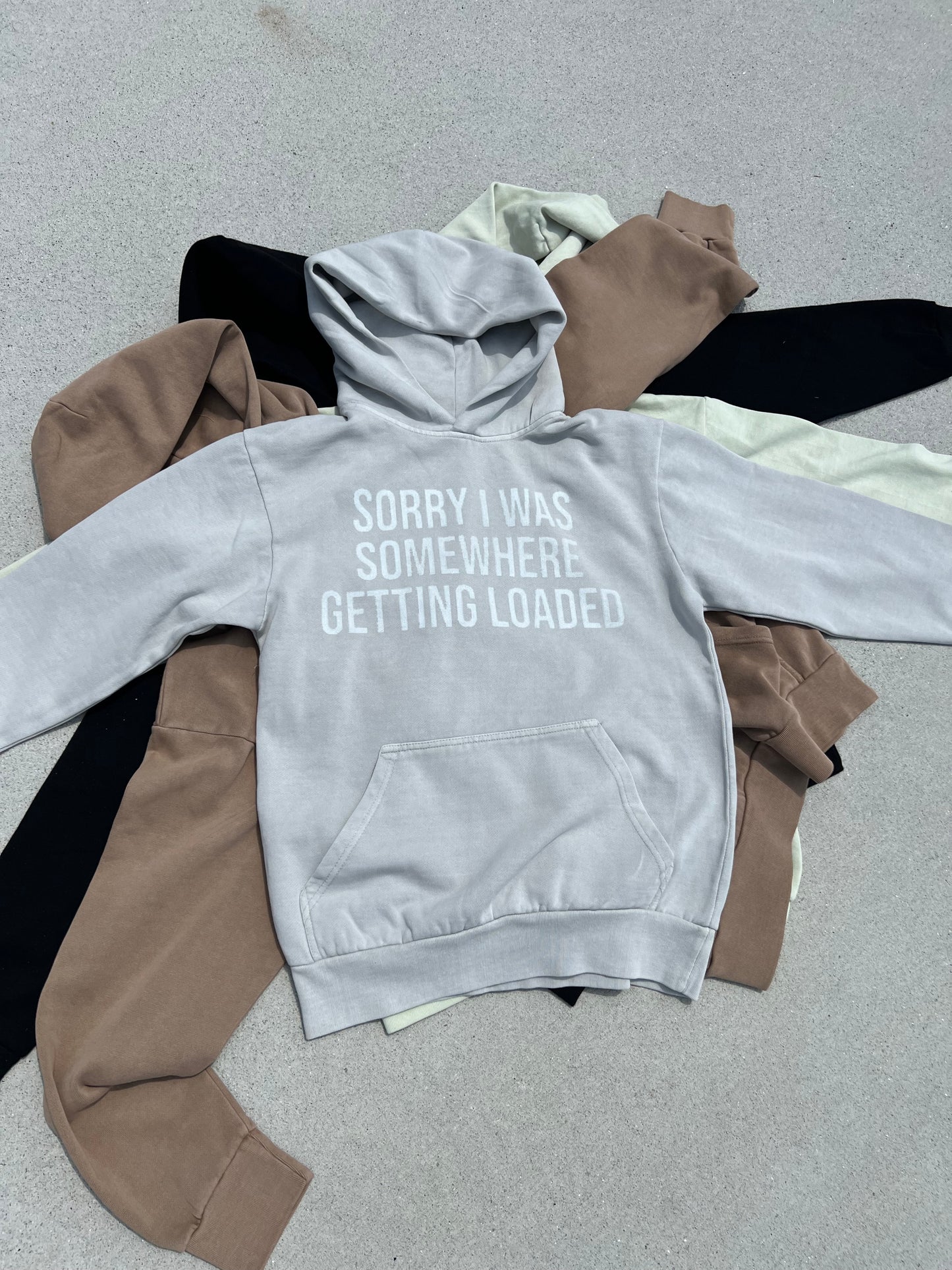 SORRY HOODIE CEMENT